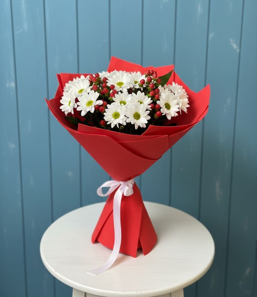 Букет цветов из: Хризантемы в Вилино