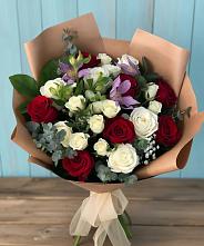 Букет цветов из:  Розы и Альстромерии в Вилино
