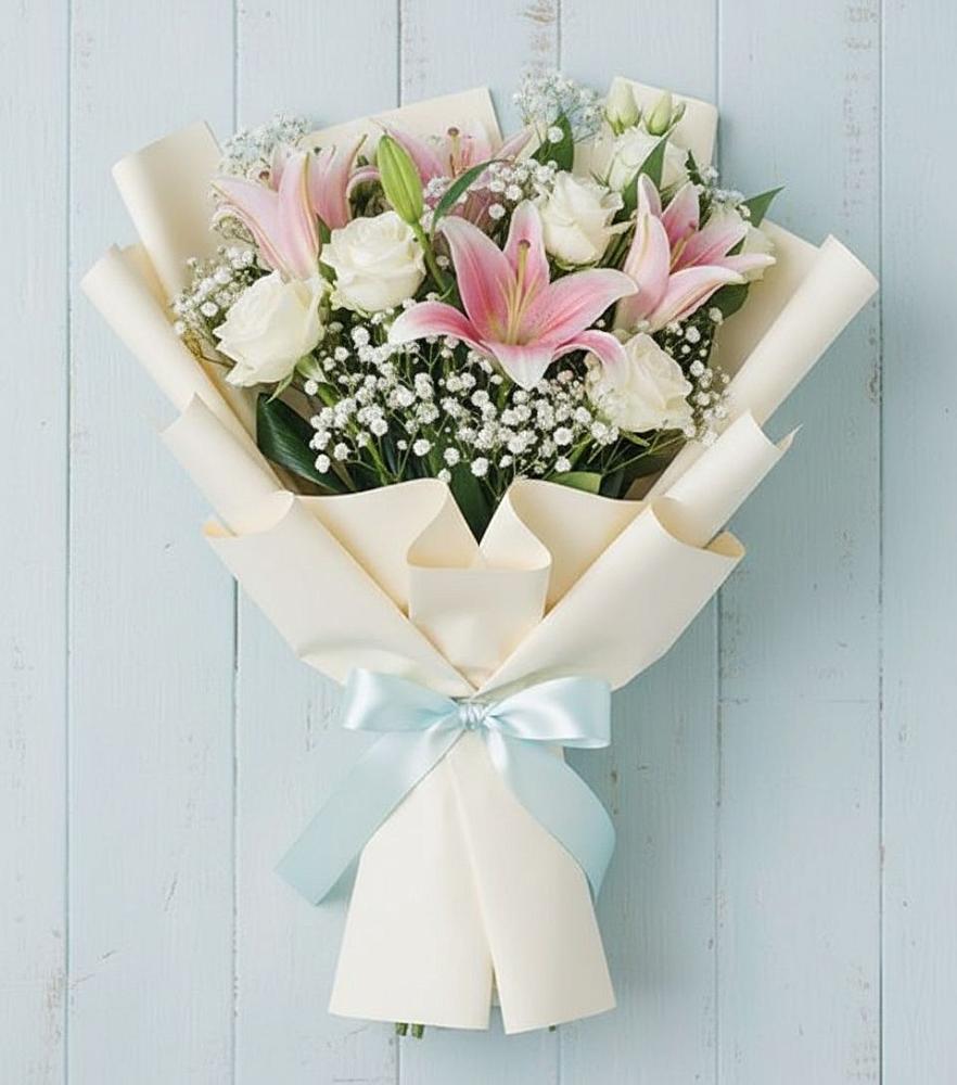 Букет цветов из: Лилии в Вилино