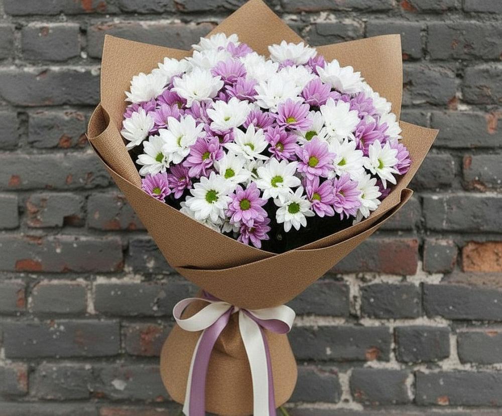 Букет цветов из: Хризантемы в Вилино