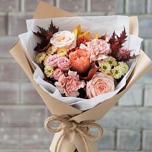 Букет цветов из:  Гвоздики, Хризантемы и Розы в Вилино