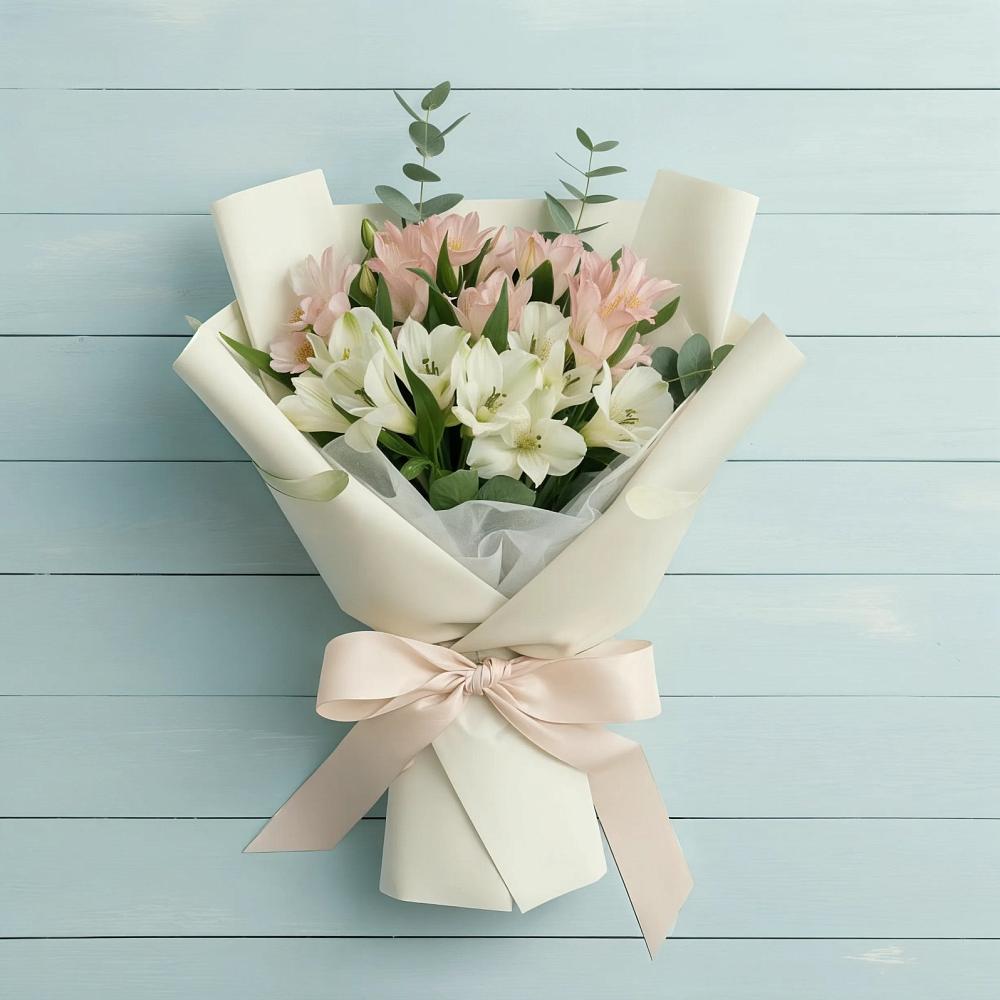 Букет цветов из: Альстромерии в Вилино