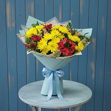 Букет цветов из:  Альстромерии и Хризантемы #REPLACE_PRED# Вилино
